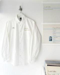 “Songs To Remember” Logo Embroidered Broad Shirt + Pin Badge
