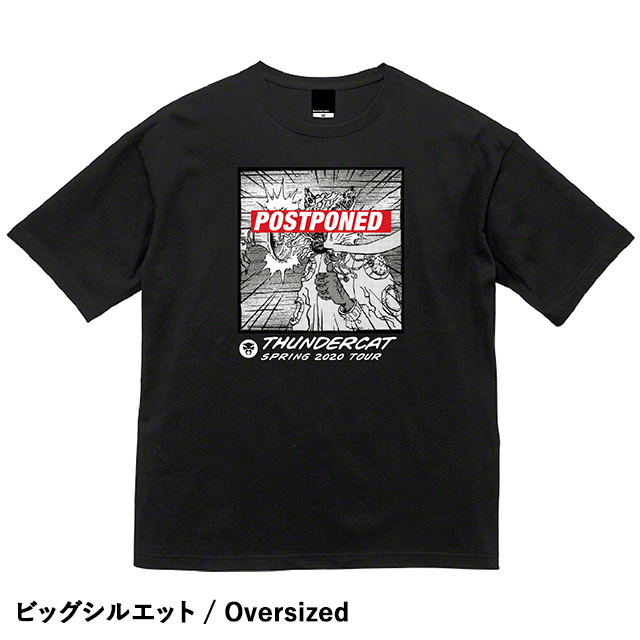 Thundercat - POSTPONED T-Shirt (Black) / Oversized [受注受付終了]