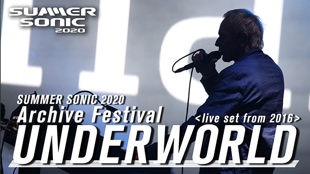 Beatink Com Underworld オンラインフェス サマーソニック にいよいよアンダーワールドが登場 ヘッドライナーを務めた16年の伝説のステージは明日18時より配信 公開に先駆けて当時のライブレポートを公開 当時会場にて販売された公式tシャツの復刻販売