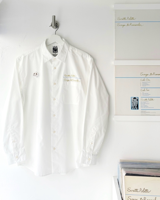 “Songs To Remember” Logo Embroidered Broad Shirt + Pin Badge