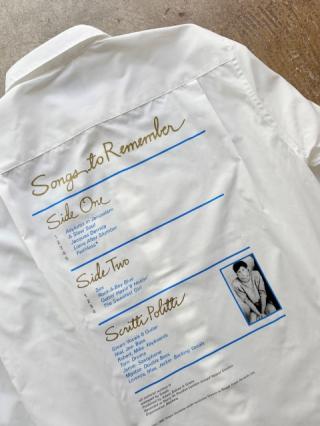 “Songs To Remember” Logo Embroidered Broad Shirt + Pin Badge