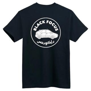 Black Focus Label Tee (Black)