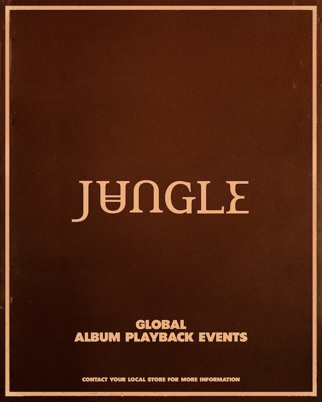 JUNGLE / ジャングルによるニュー・アルバム『Sunshine』のリリースを記念して 8月12日 (水) にTOWER VINYL SHIBUYA / KYOTO / UMEDAにて 入場無料のアルバム先行試聴イベントが開催決定! 来場者には先着で限定ギフトをプレゼント! 渋谷店ではCAPTAIN VINYLがDJ出演!