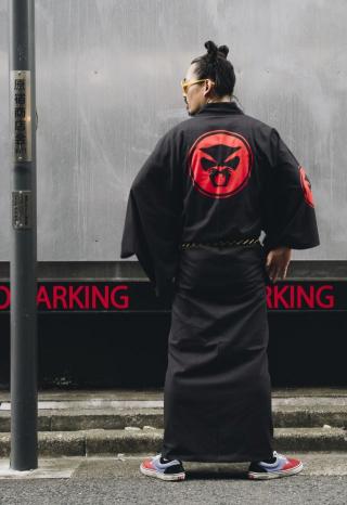 THUNDERCAT YUKATA - BLACK LONG w/logo [数量限定商品]