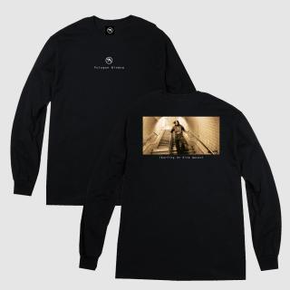 Polygon Window Long Sleeve T-Shirt (Black) (10月上旬お届け)
