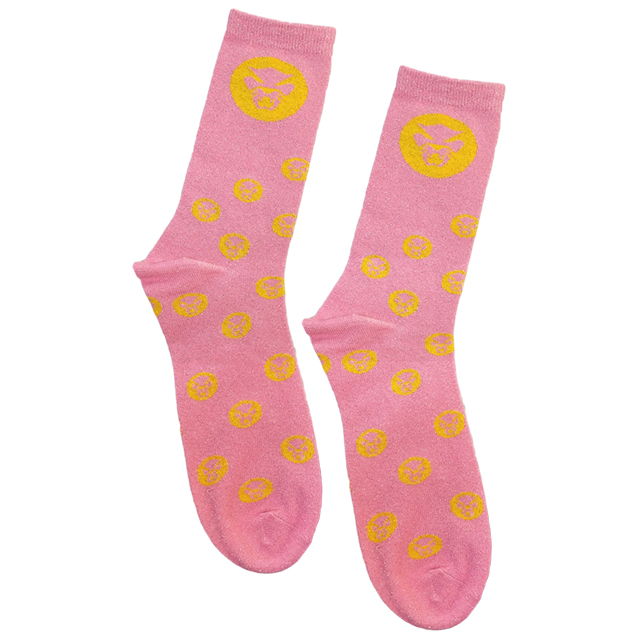Thundercat - Pink Glitter Socks