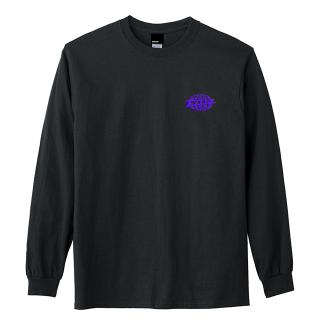 Warp Embroidered Logo Long Sleeve T-Shirt (Black)