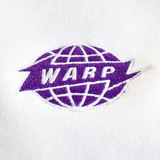 Warp Embroidered Logo Hoodie (White)