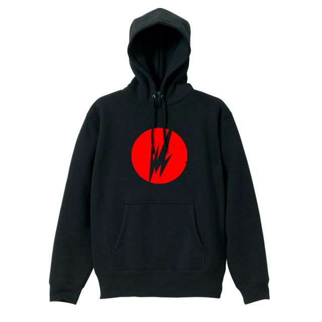 Brainfeeder Red Logo Hoodie (Black) [受注生産商品]
