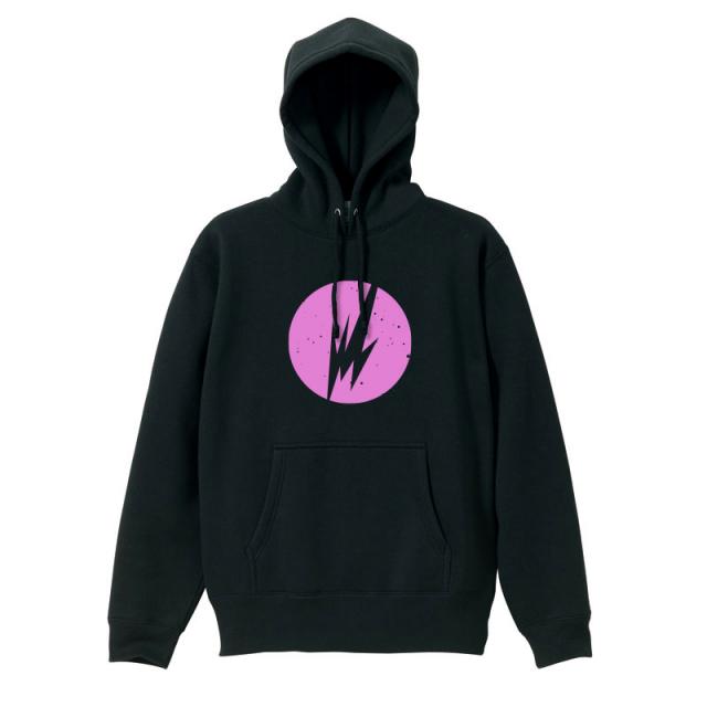 Brainfeeder Pink Logo Hoodie (Black) [受注生産商品]