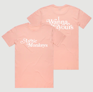 Arctic Monkeys - I Wanna Be Yours Pale Pink T-Shirt