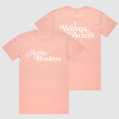 Arctic Monkeys - I Wanna Be Yours Pale Pink T-Shirt